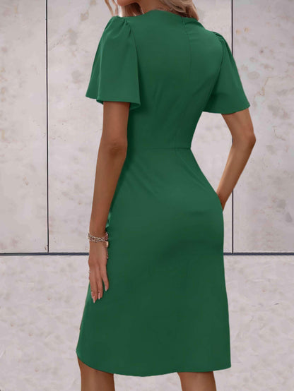 Caitlyn | Elegant V-Neckline Wrap Dress