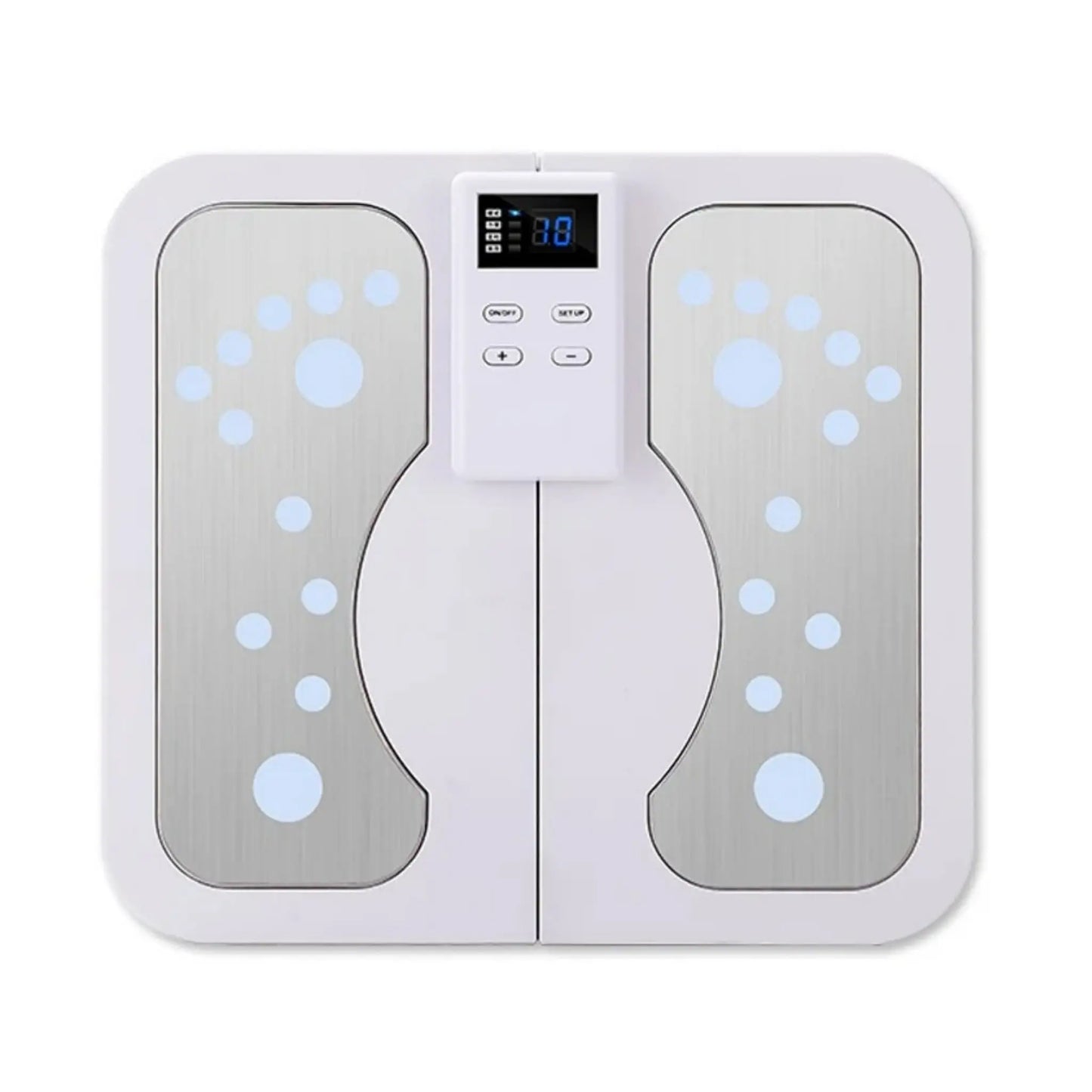 Electric Heated Foot Massager Pad with Massage Therapy - Luxivelle