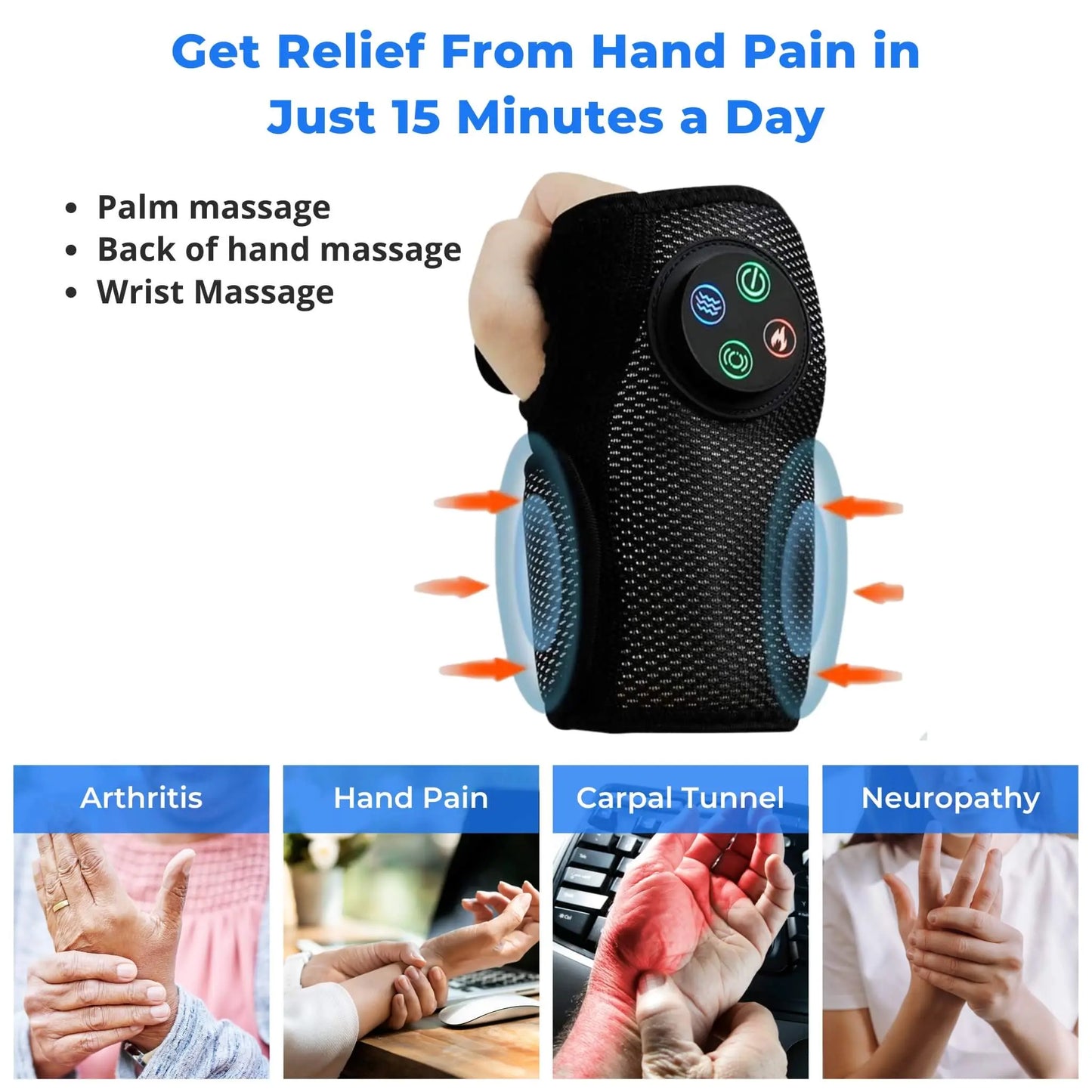 Heated Hand and Wrist Massage Tool