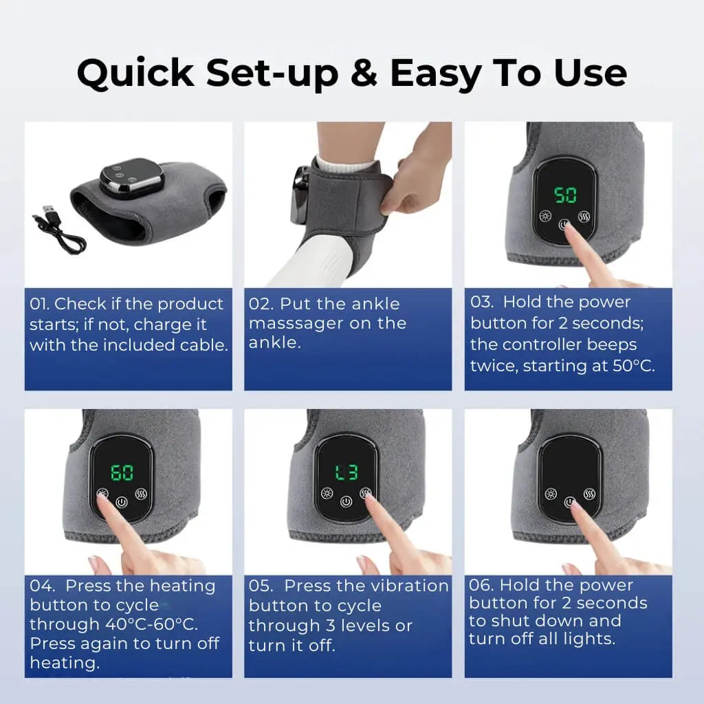 Wireless Heated Foot and Ankle Massager