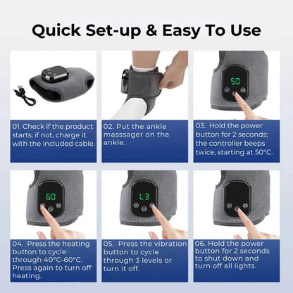 Wireless Heated Foot and Ankle Massager