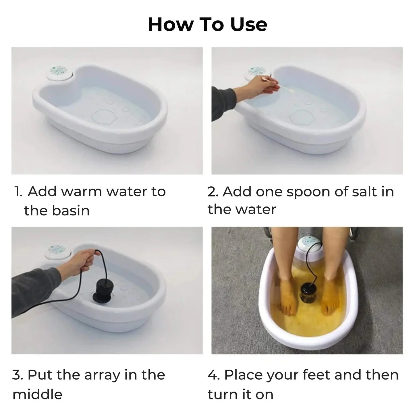 Relaxing Foot Spa Detox with Warm Heat Function