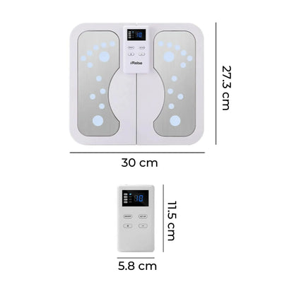 Electric Heated Foot Massager Pad with Massage Therapy