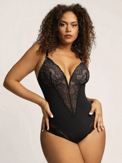 Melissa | Bodysuit with deep V-neckline