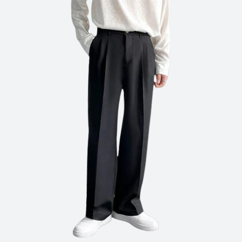 Classic Fit Men's Flat Front Pants