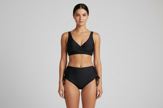 Classic High Waisted Swimsuit Bikini - Luxivelle