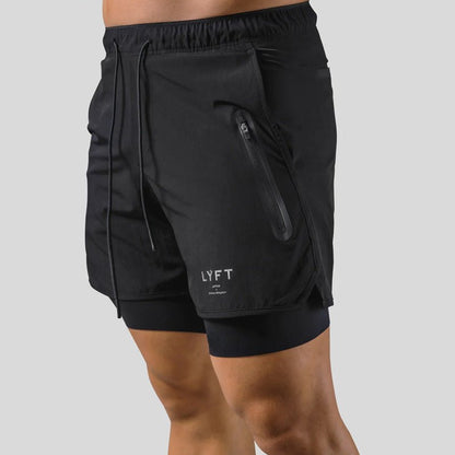 Breathable Athletic Men's Convertible Running Shorts
