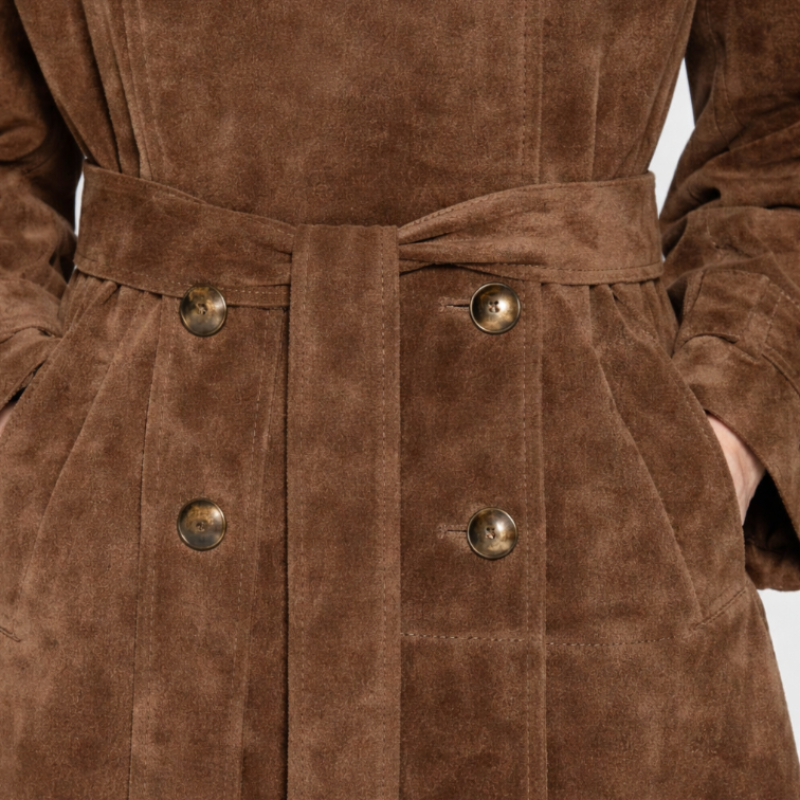 Classic Double Breasted Rain Coat
