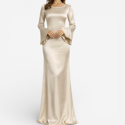 Elegant Satin Evening Gown Dress