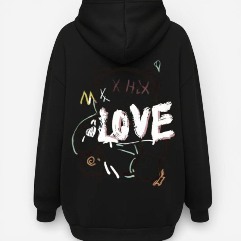 Fashionable Street Art Bear Sweatshirt