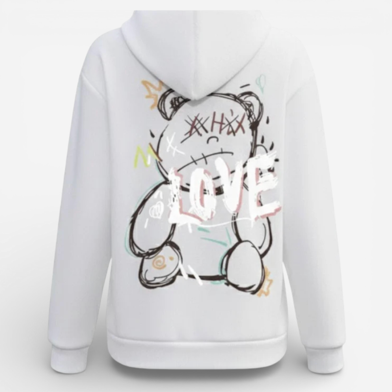 Fashionable Street Art Bear Sweatshirt