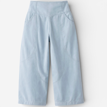 Comfortable High Waisted Loose Fit Trousers