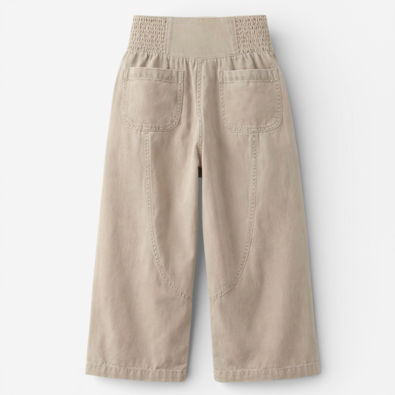 Comfortable High Waisted Loose Fit Trousers