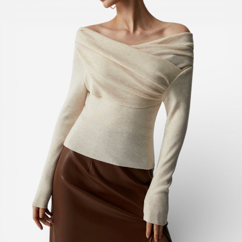 Ladies' Cold Shoulder Casual Blouse - Luxivelle