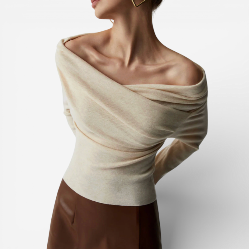 Ladies' Cold Shoulder Casual Blouse