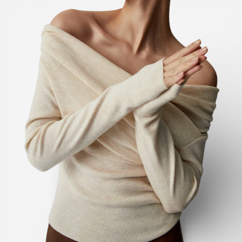 Ladies' Cold Shoulder Casual Blouse