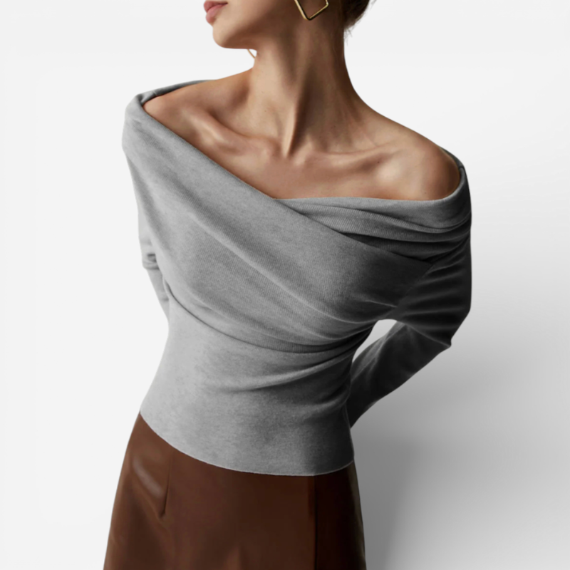Ladies' Cold Shoulder Casual Blouse
