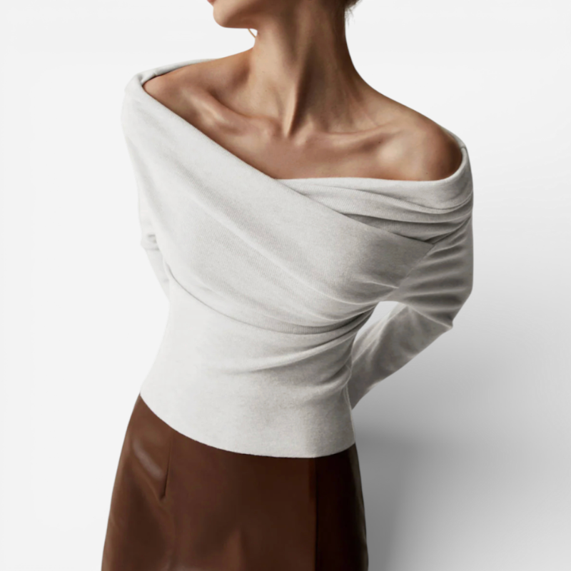 Ladies' Cold Shoulder Casual Blouse