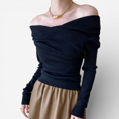 Ladies' Cold Shoulder Casual Blouse