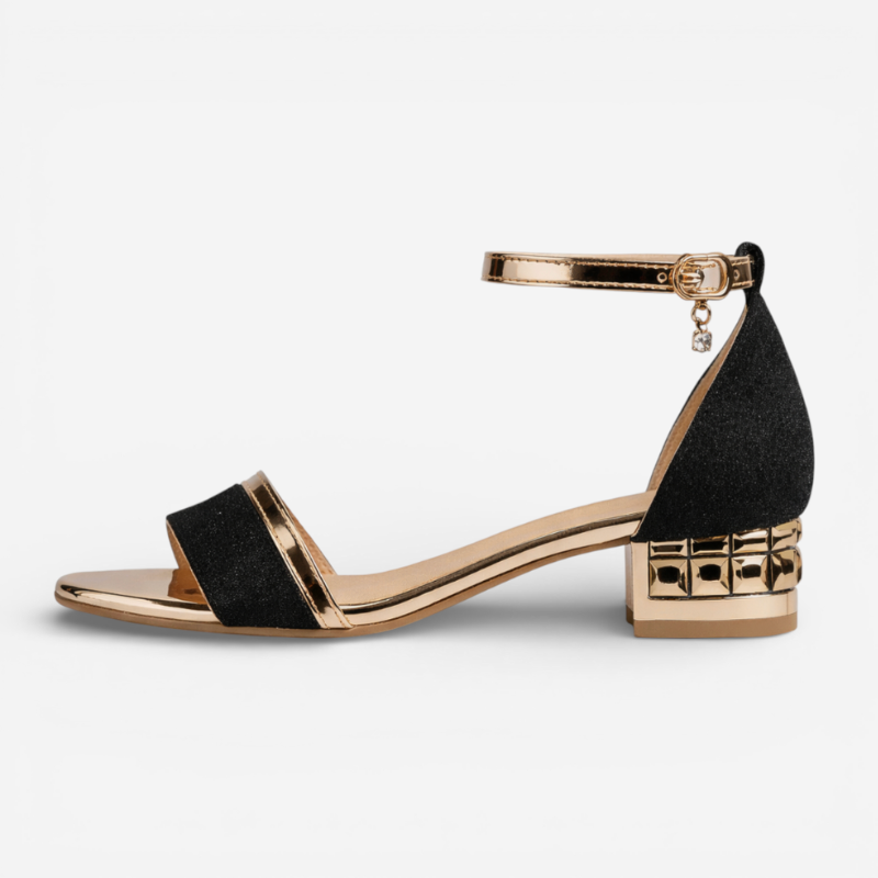 Ladies Classic Low Heel Ankle Sandals - Luxivelle