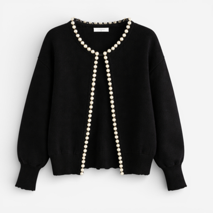 Ladies' Classic Beaded Open Cardigan
