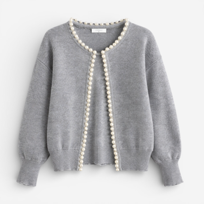 Ladies' Classic Beaded Open Cardigan