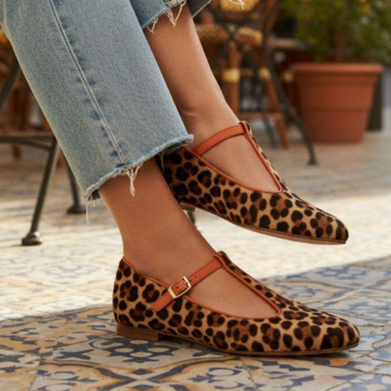 Ladies' Spotted Slip On Loafers