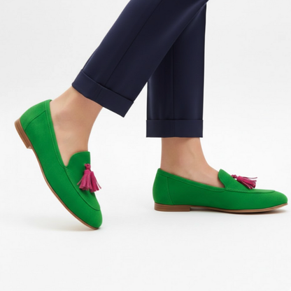 Comfortable Women's Slip On Leather Loafers