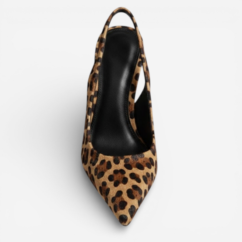 Ladies Leopard High Heel Shoes