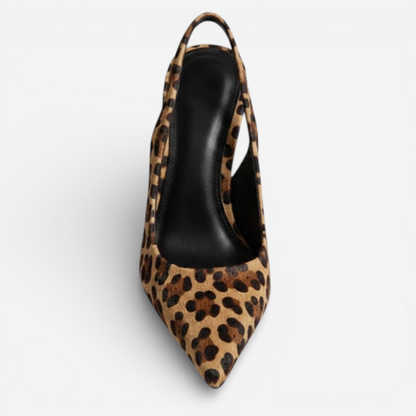 Ladies Leopard High Heel Shoes