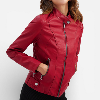 Classic Biker Black Leather Jacket