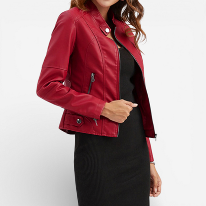 Classic Biker Black Leather Jacket
