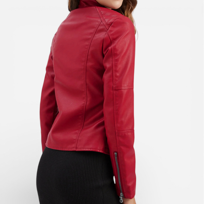 Classic Biker Black Leather Jacket