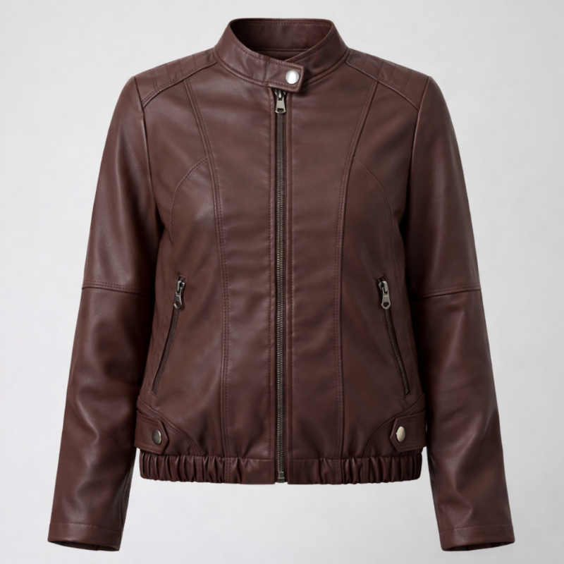 Classic Biker Black Leather Jacket