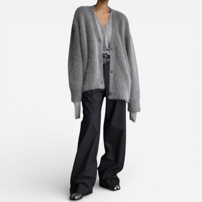 Cozy Women's Open Front Knitted Sweater