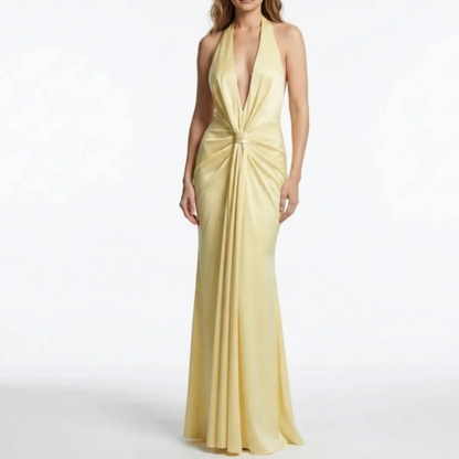 Elegant V Neck Formal Party Dress