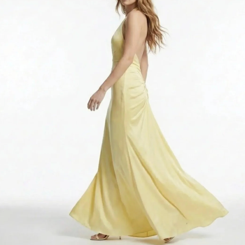 Elegant V Neck Formal Party Dress