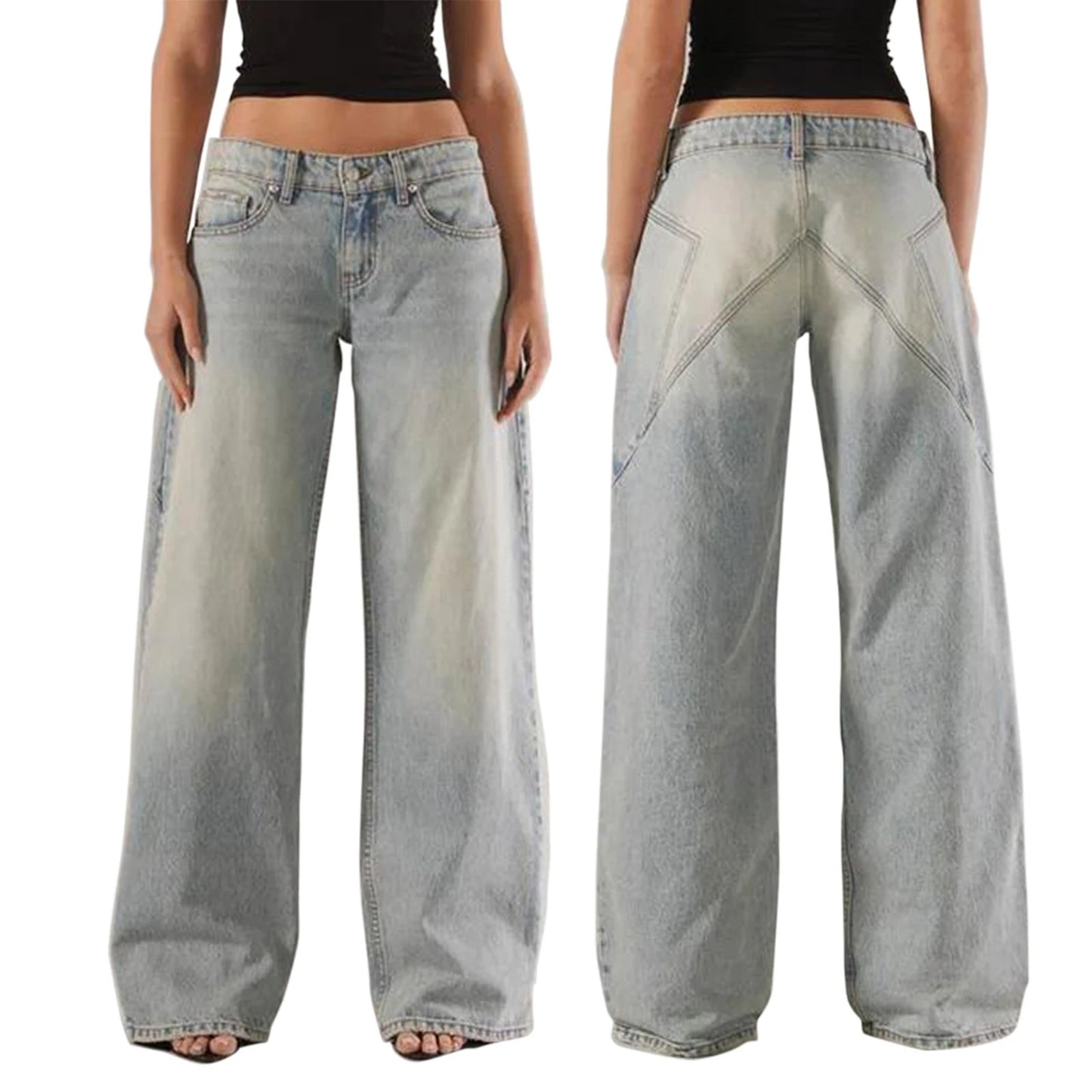 Bella | Low Rise Baggy Mom Jeans