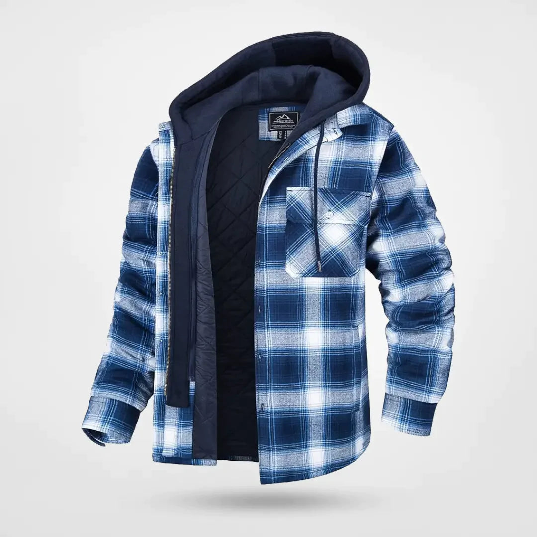 Slim Fit Mens Hooded Bomber Jacket with Zipper