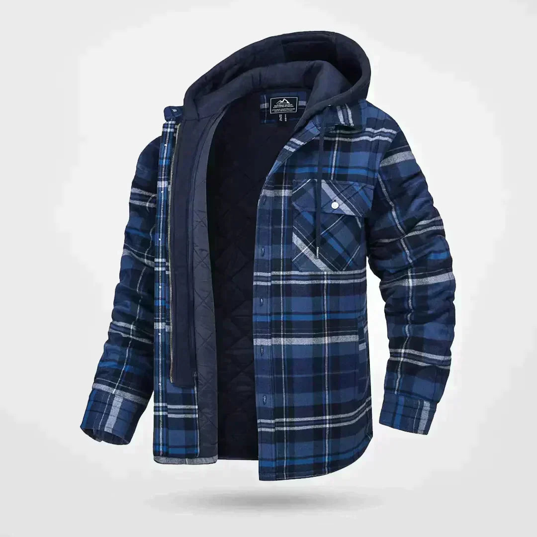 Slim Fit Mens Hooded Bomber Jacket with Zipper