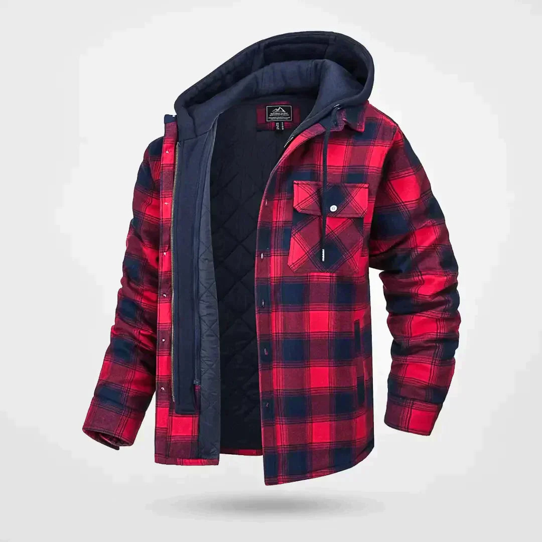 Slim Fit Mens Hooded Bomber Jacket with Zipper
