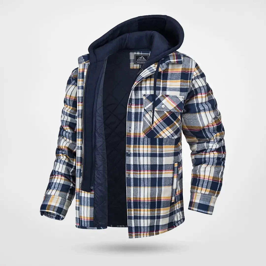 Slim Fit Mens Hooded Bomber Jacket with Zipper