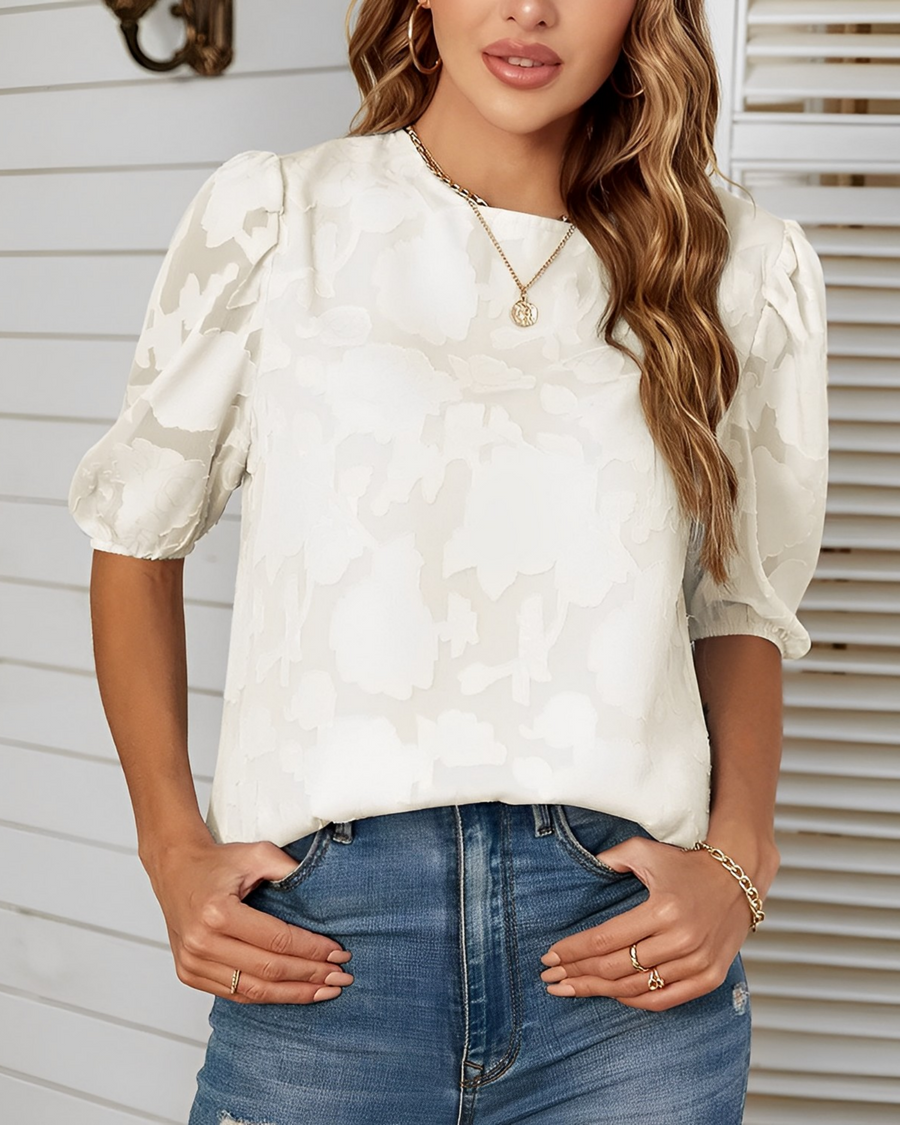 Ladies' Top with Ruffled Sleeve