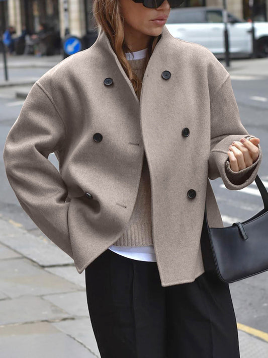 Warm Short Wool Women's Winter Coat - Luxivelle