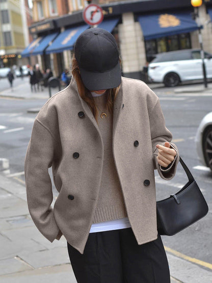Warm Short Wool Women's Winter Coat