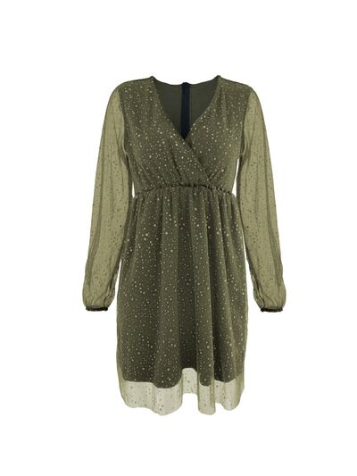 Bella | Elegant festive V neck dress