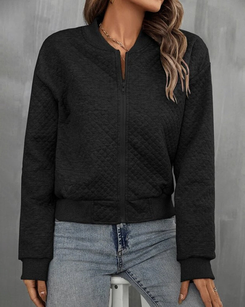 Bettina | Elegant Bomber Style Long Sleeves Jacket