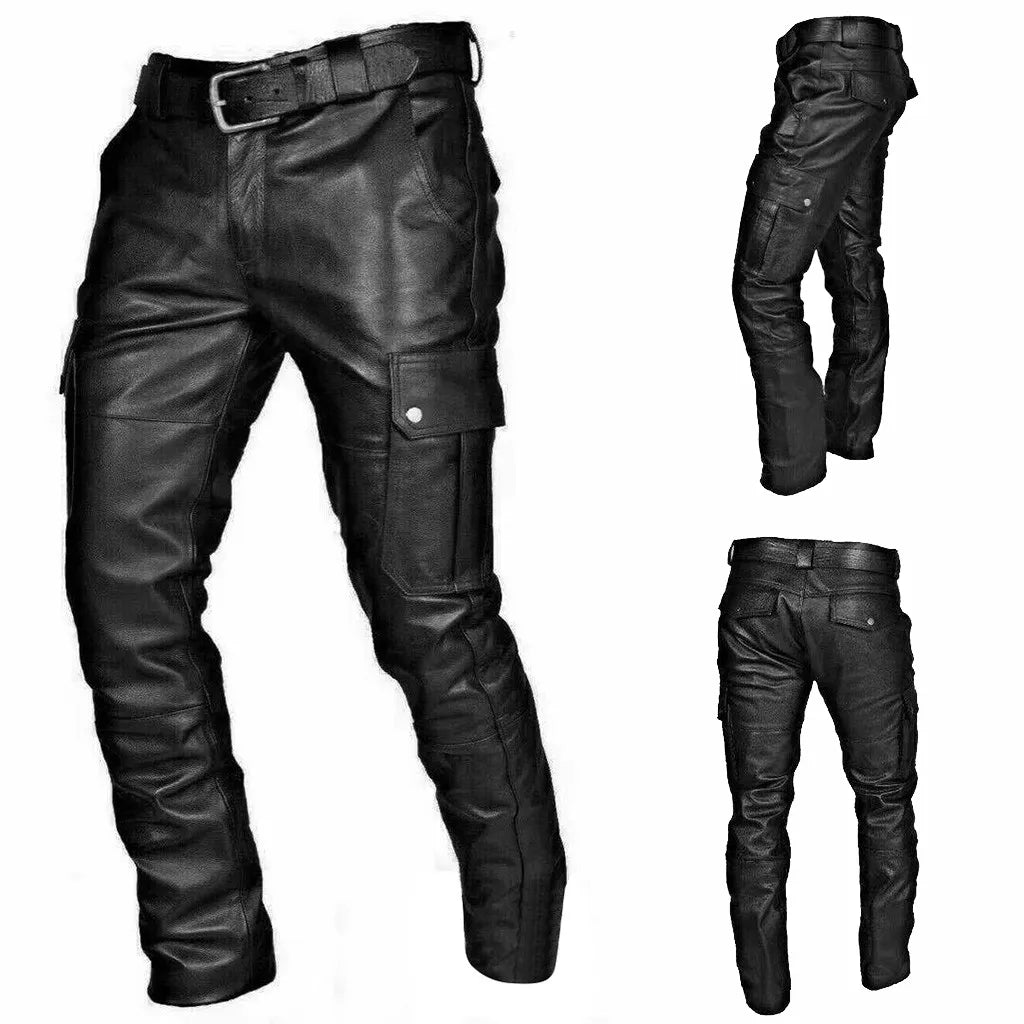 Thomas | Faux Leather Trousers