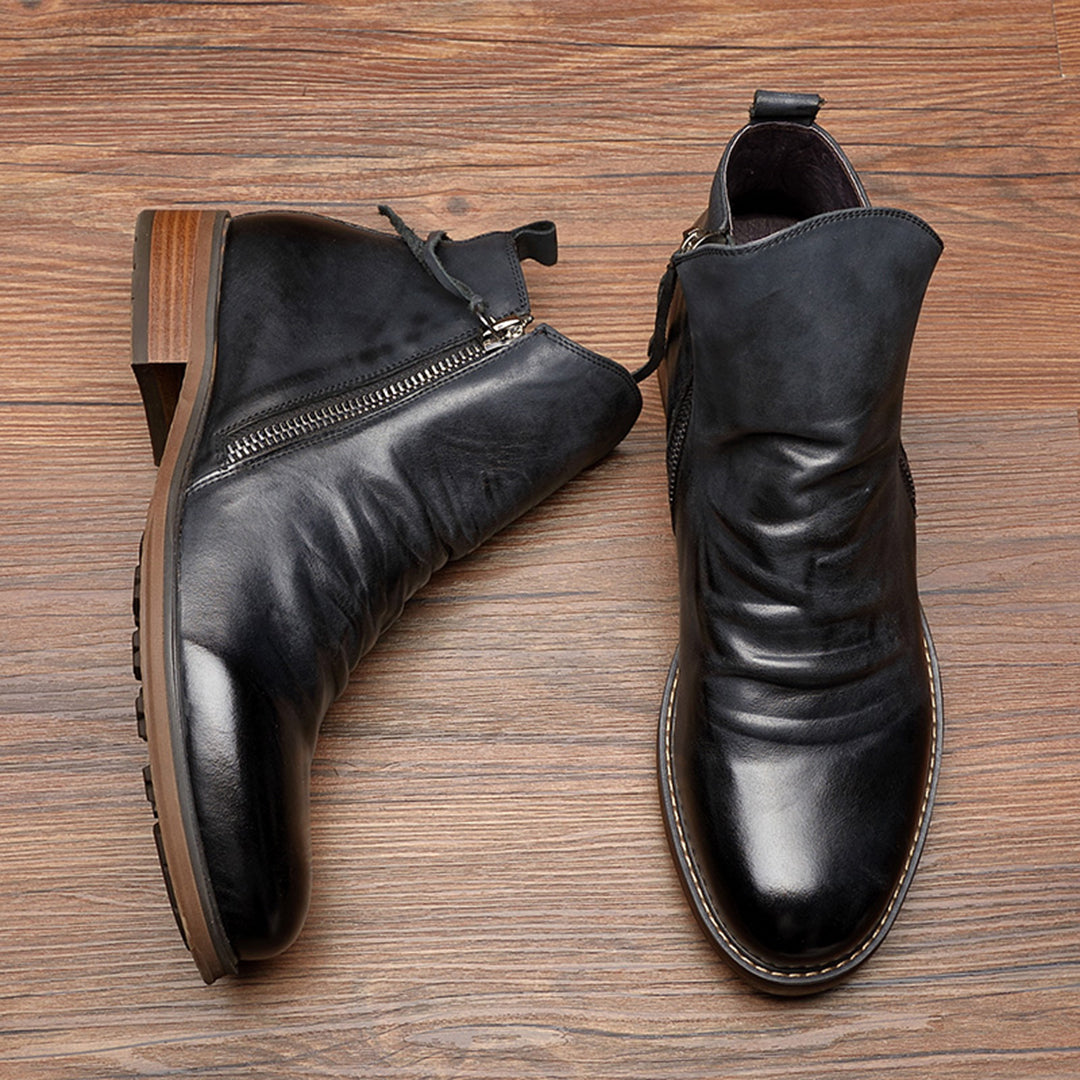 Comfortable Lace Up Ankle Boots for Men - Luxivelle