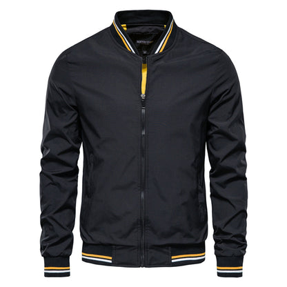Classic Mens Zip Up Leather Jacket - Luxivelle